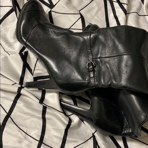 Coach Gorgeous Buttery Leather Tall Zip Up Boots - Picture 3 of 8